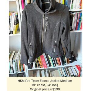 HKM Pro Team Fleece Zip Up Jacket Size M